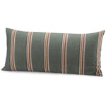 Reversible pillowcase striped Green 40 × 80 cm
