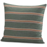 Reversible pillowcase striped Green 80 × 80 cm