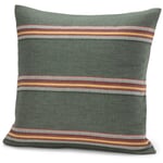Taie d'oreiller réversible rayée Vert 40 × 40 cm