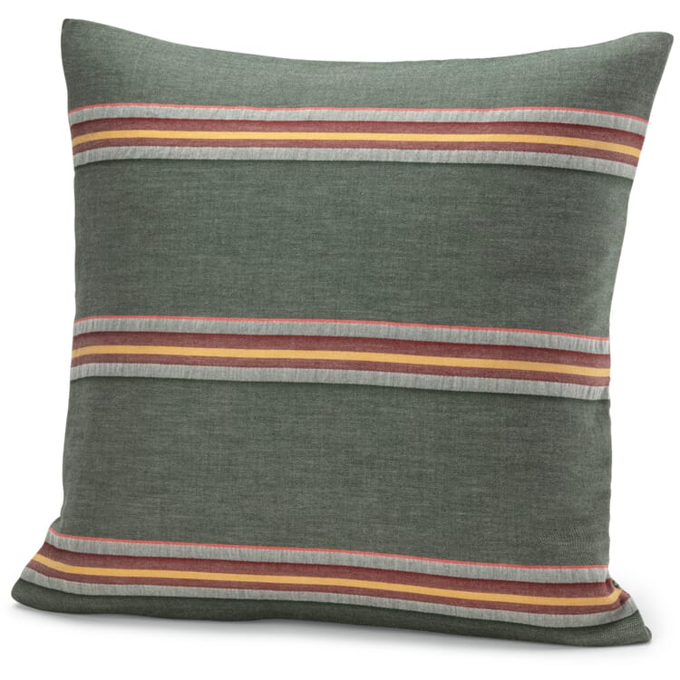 Wendekopfkissenbezug gestreift, Grün