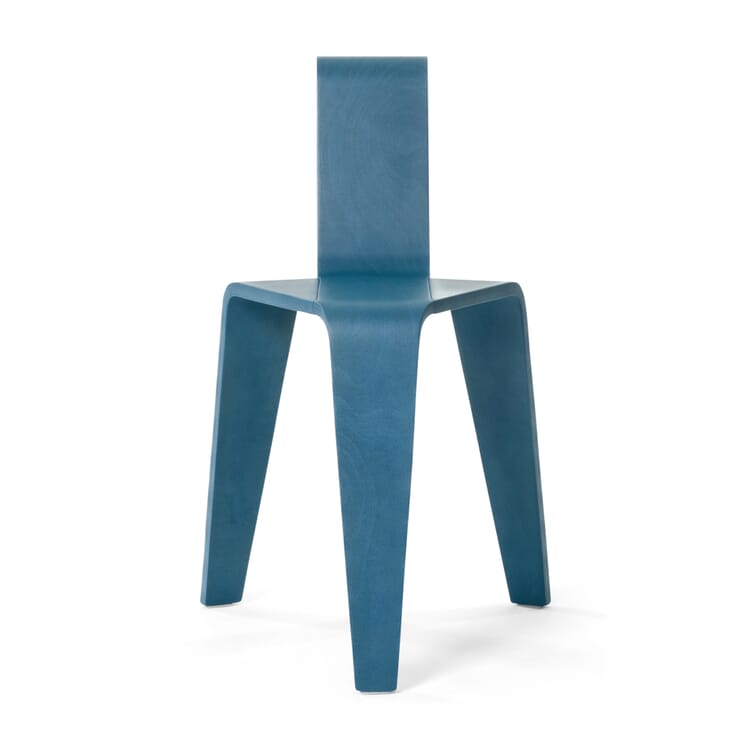 Chaise Aka, RAL 5009 Bleu azur