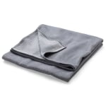 Coperta di cotone blu-grigio-bianco A spina di pesce