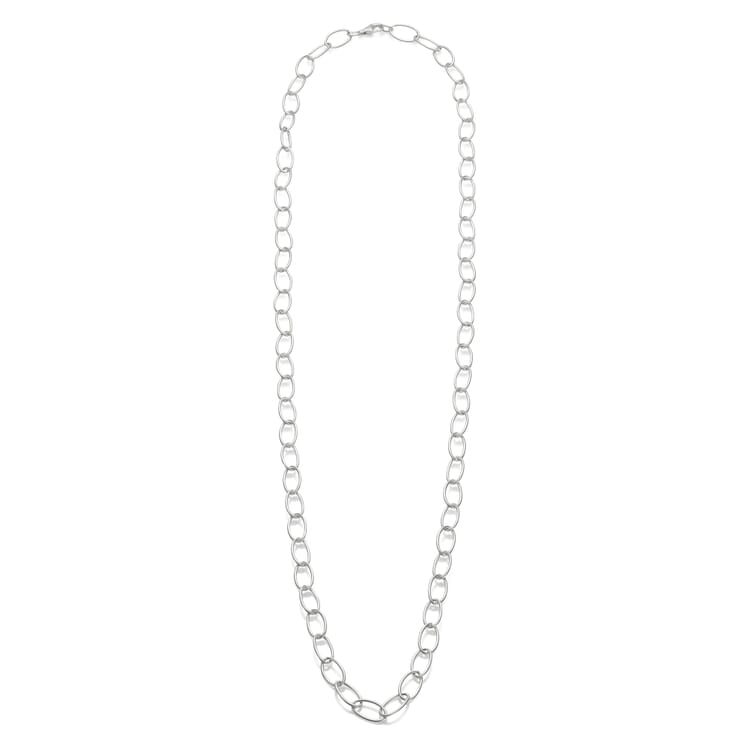 Halskæde med langt anker i sølv