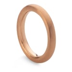 Fingerring med rundt rør Rosé 57 (18,1 mm)
