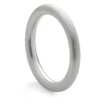 Finger ring round tube Silver-Coloured 53 (16,9 mm)