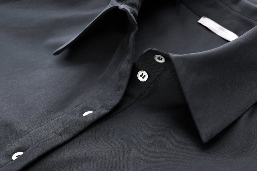 Robe-chemisier pour femme Noir, vue détaillée