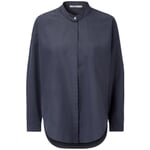 Lang bluse til damer Mørkeblå