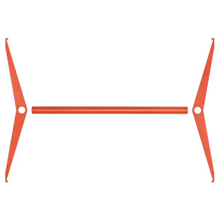 Tringle à vêtements pour armoire P100, RAL 2001 Orange rouge