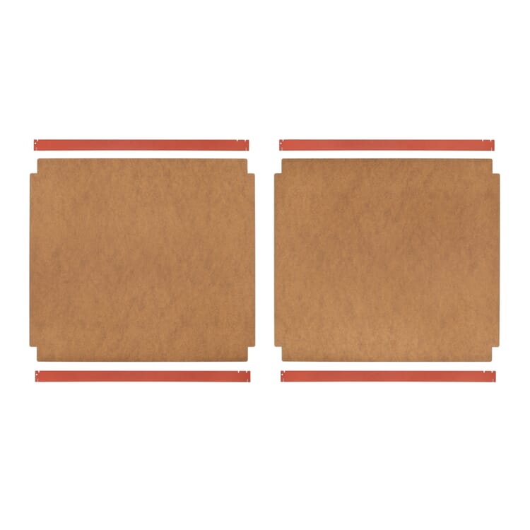 Tablette pour armoire P100, Nature / RAL 2001 Orange rouge