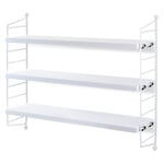 Shelf String Pocket White / White