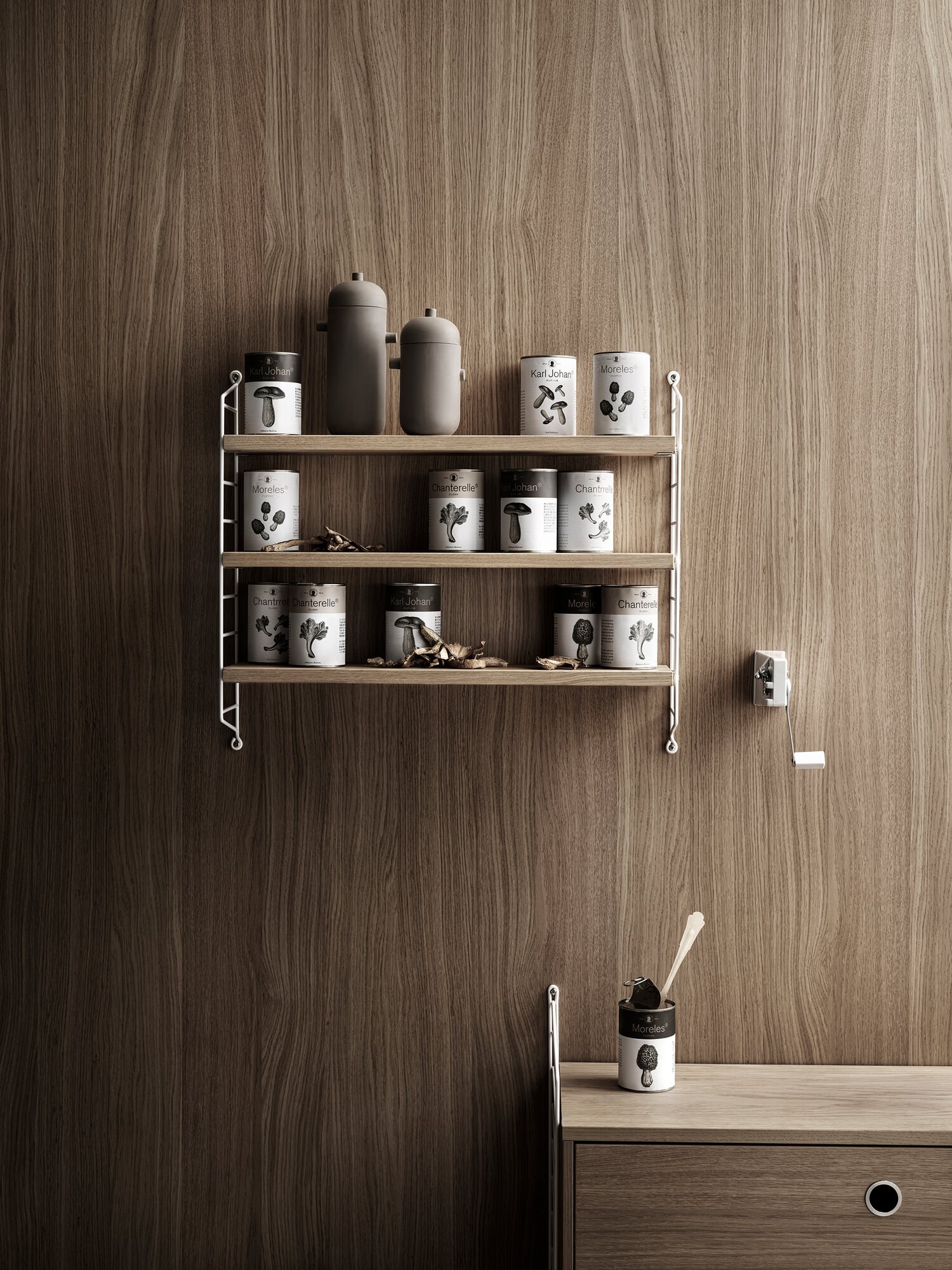 String® Pocket Shelving, Oak / White | Manufactum