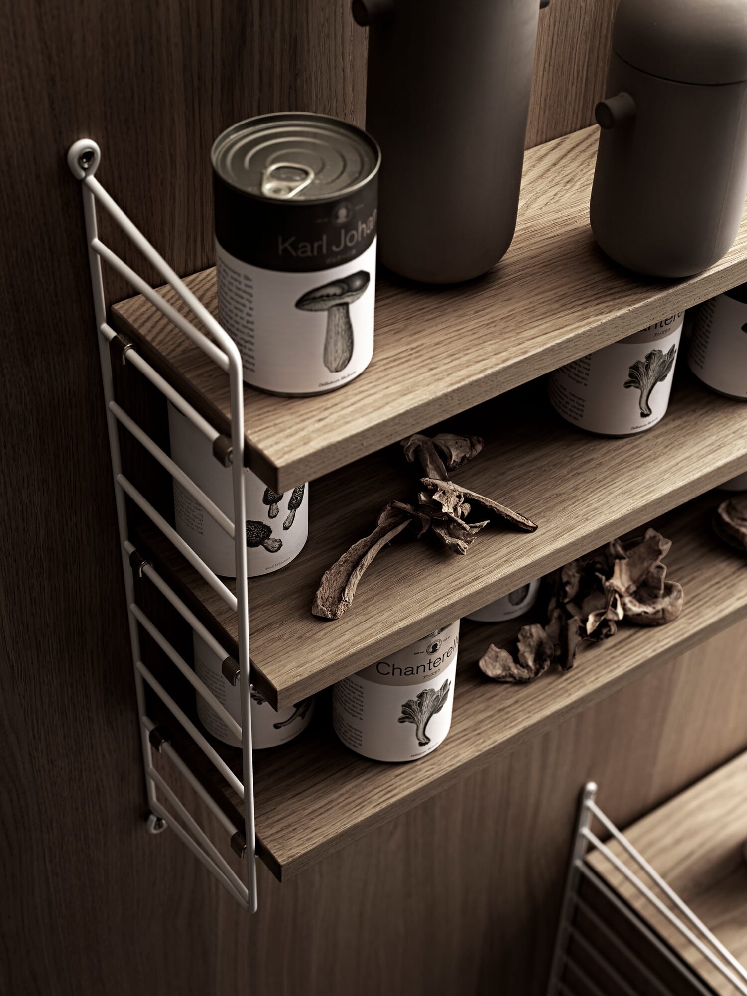 Shelf String® Pocket, Oak / White | Manufactum