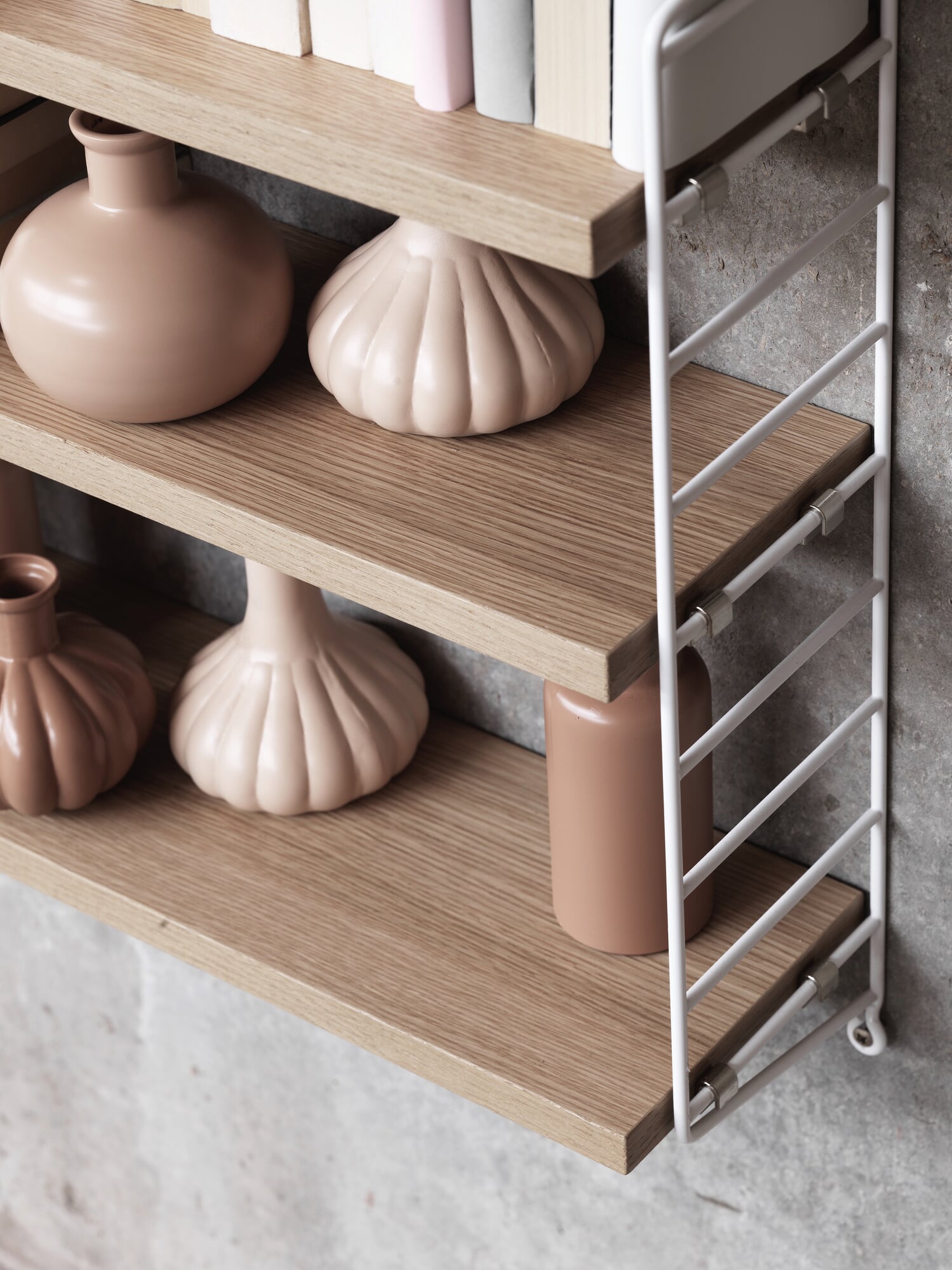 String® Pocket Shelving, Oak / White | Manufactum