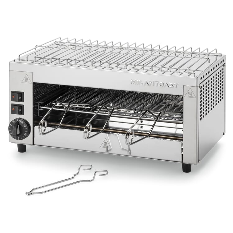 Salamandre en acier inoxydable avec grille de réchauffage