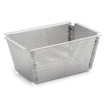 Kongekageform perforeret rustfrit stål 15 cm