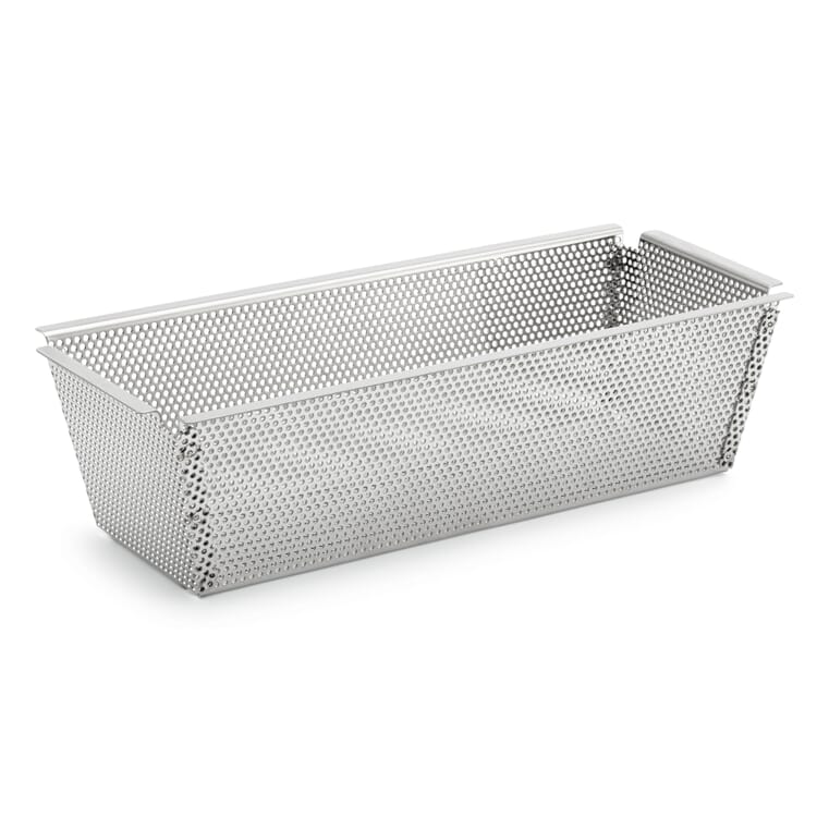 King cake pan stainless steel perforated