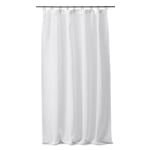 Voile-hørforhæng Hvid Længde 150 cm