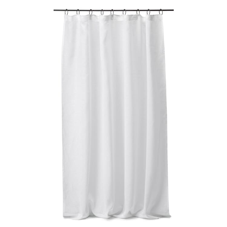 Voile-hørforhæng, Hvid