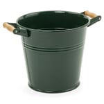 Planter with wooden handles 4 liters