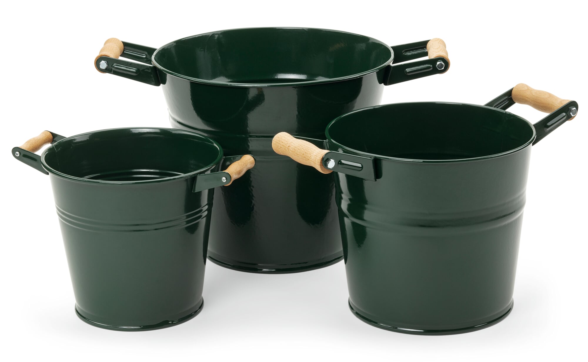 Pflanzkbel mit Holzgriffen, 10 Liter | Manufactum