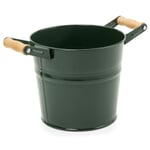 Planter with wooden handles 7 liters