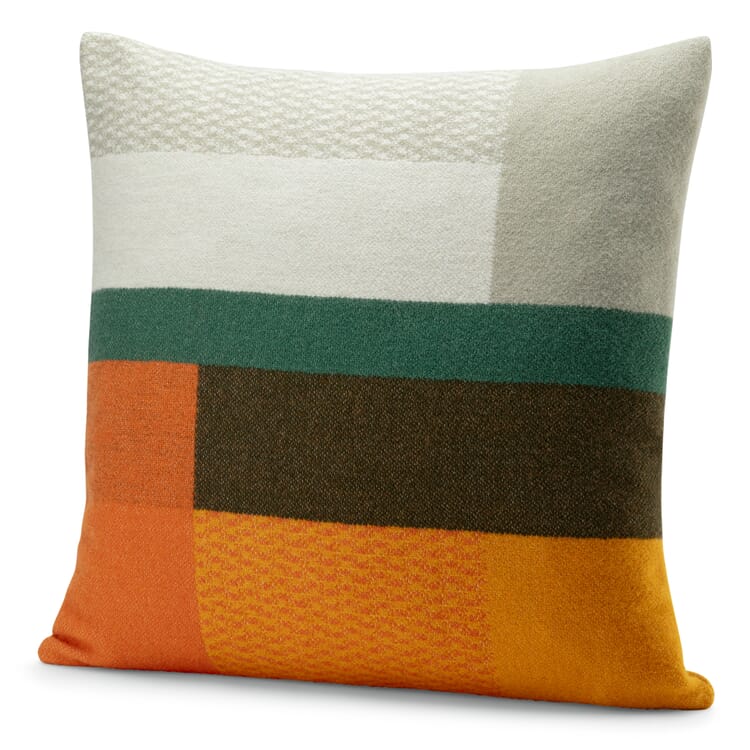 Lambswool pillowcase Bauhaus style, Orange