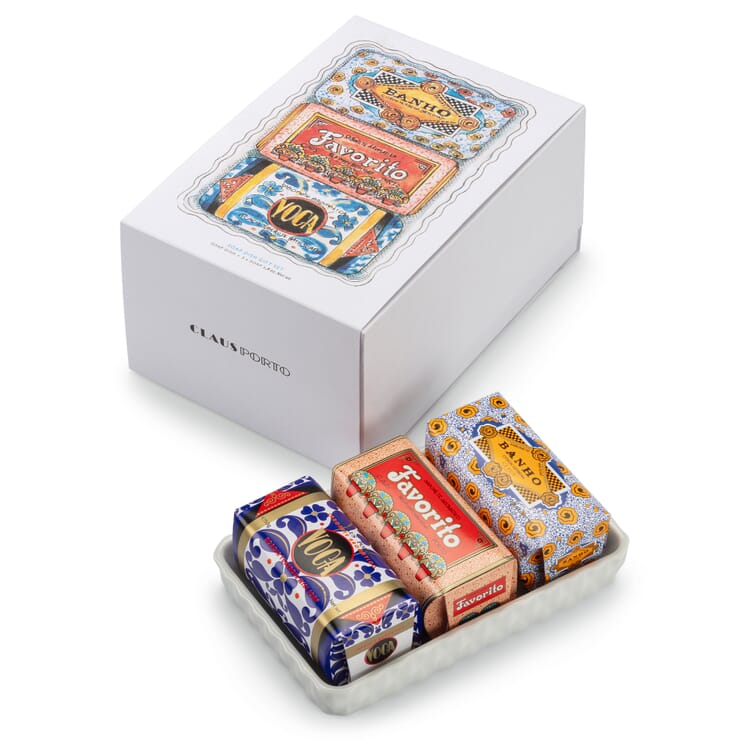 Soap gift set with soap dish