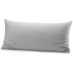 Taie d'oreiller réversible Flanelle d'été Gris 40 × 80 cm