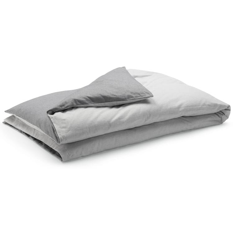 Housse de couette réversible Flanelle d'été, Gris