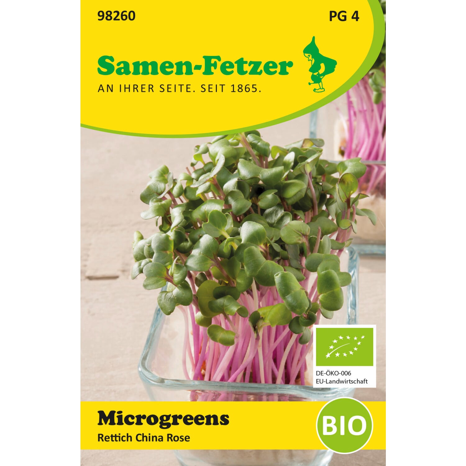 Bio-Saatgut Microgreens, Rettich 'China Rose' | Manufactum
