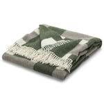 Virgin wool blanket Punos Dark green