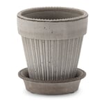 Vaso per piante Simona con piattino Piccolo