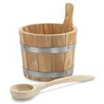 Sauna bucket with ladle