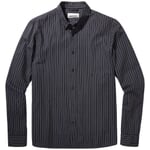 Mens shirt fine striped Dark blue beige