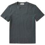 Herren-T-Shirt Baumwolle Grau-Oliv