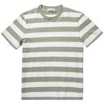Men T-shirt striped Green-Nature