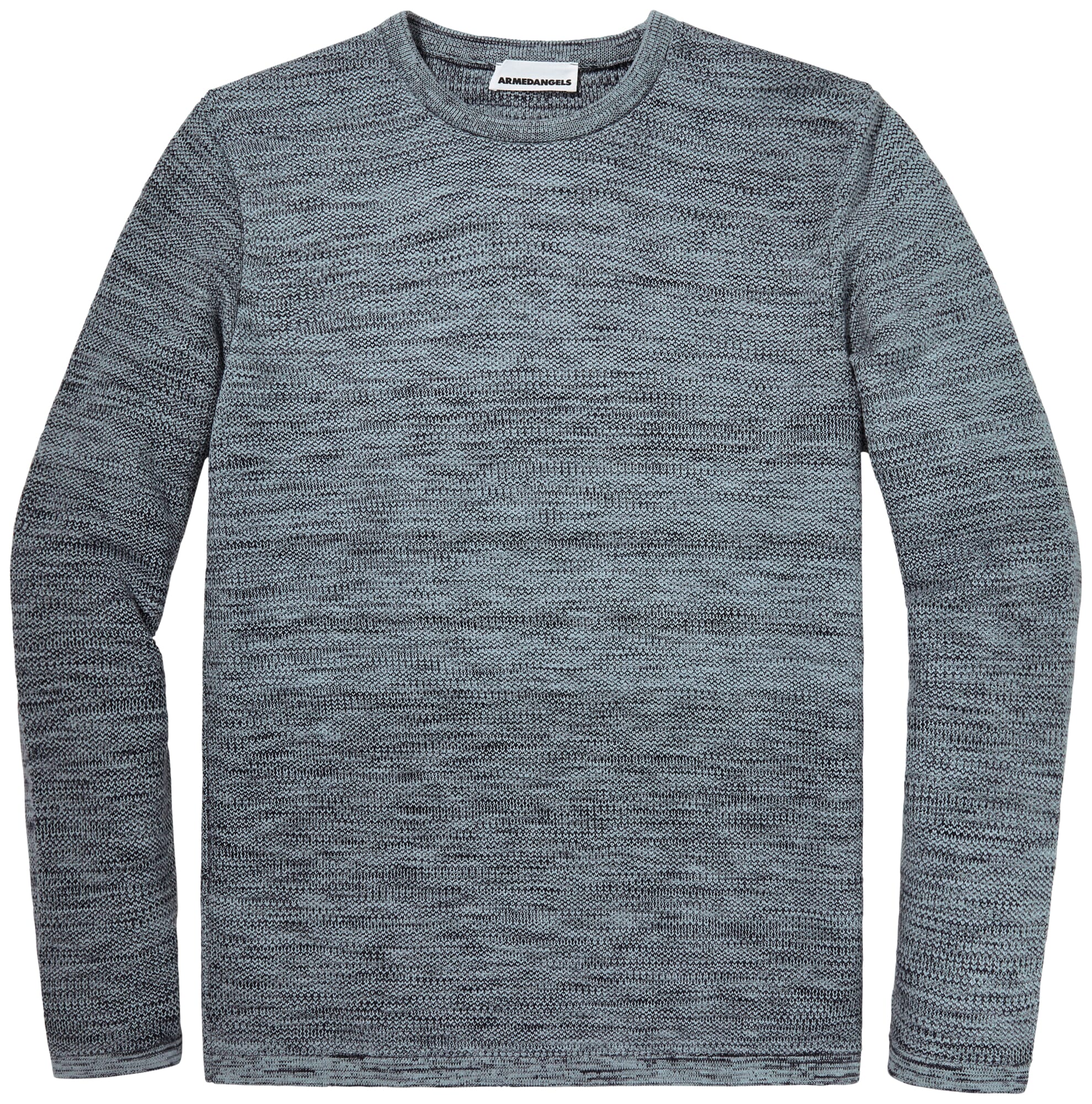 Mens Knit Sweater Cotton Blue tones Manufactum