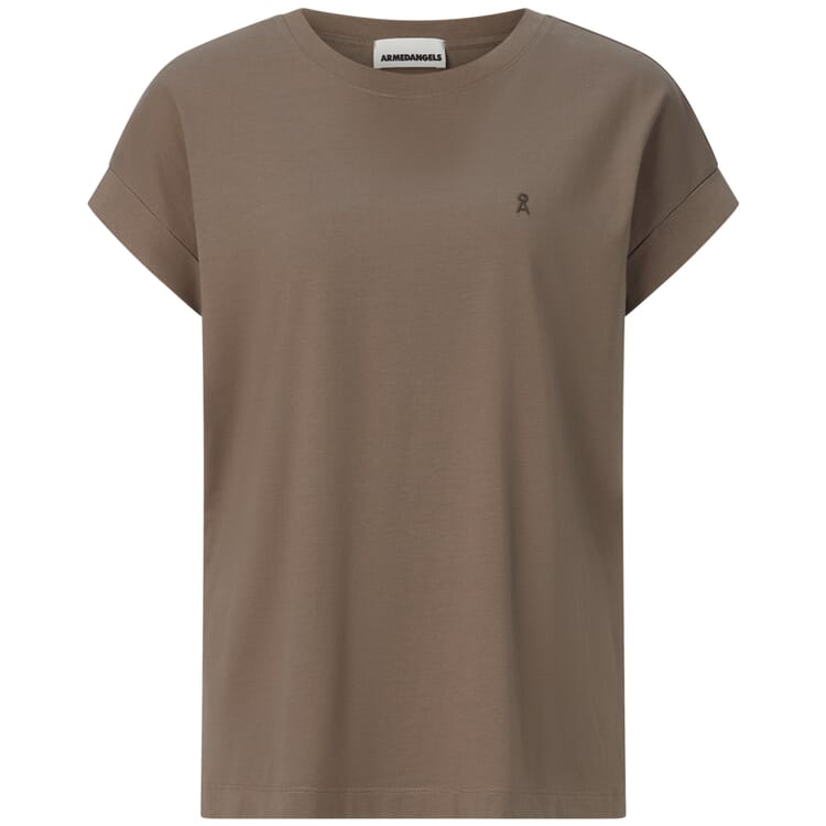 Ladies cotton shirt, Medium brown