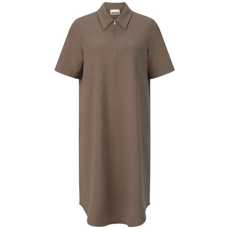 Robe polo pour femme, Marron moyen