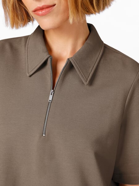Women's Polo Dress Medium brown, close-up