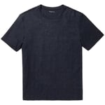 Linnen heren-T-shirt Donkerblauw