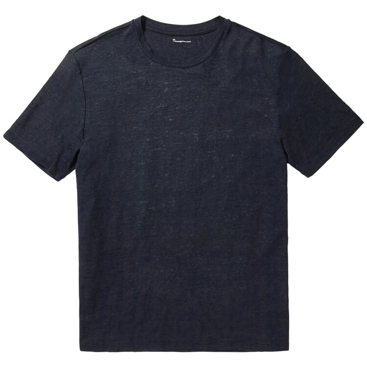 Men's linen T-shirt, Dark blue