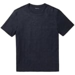 T-shirt i hør til mænd Mørkeblå