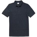 Polo en lin pour homme Bleu foncé