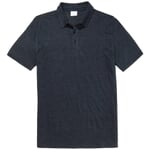 Poloshirt i hør til mænd Mørkeblå