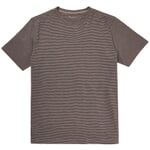 Herren-T-Shirt geringelt Braun