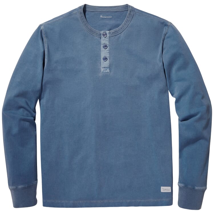 Men's Henley shirt, Medium blue