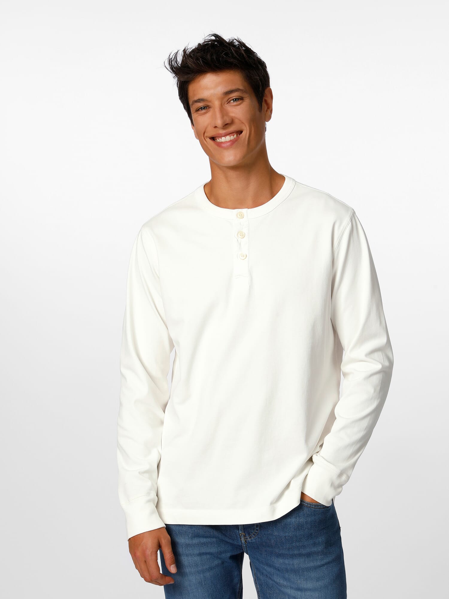 Henley shirt heren best sale