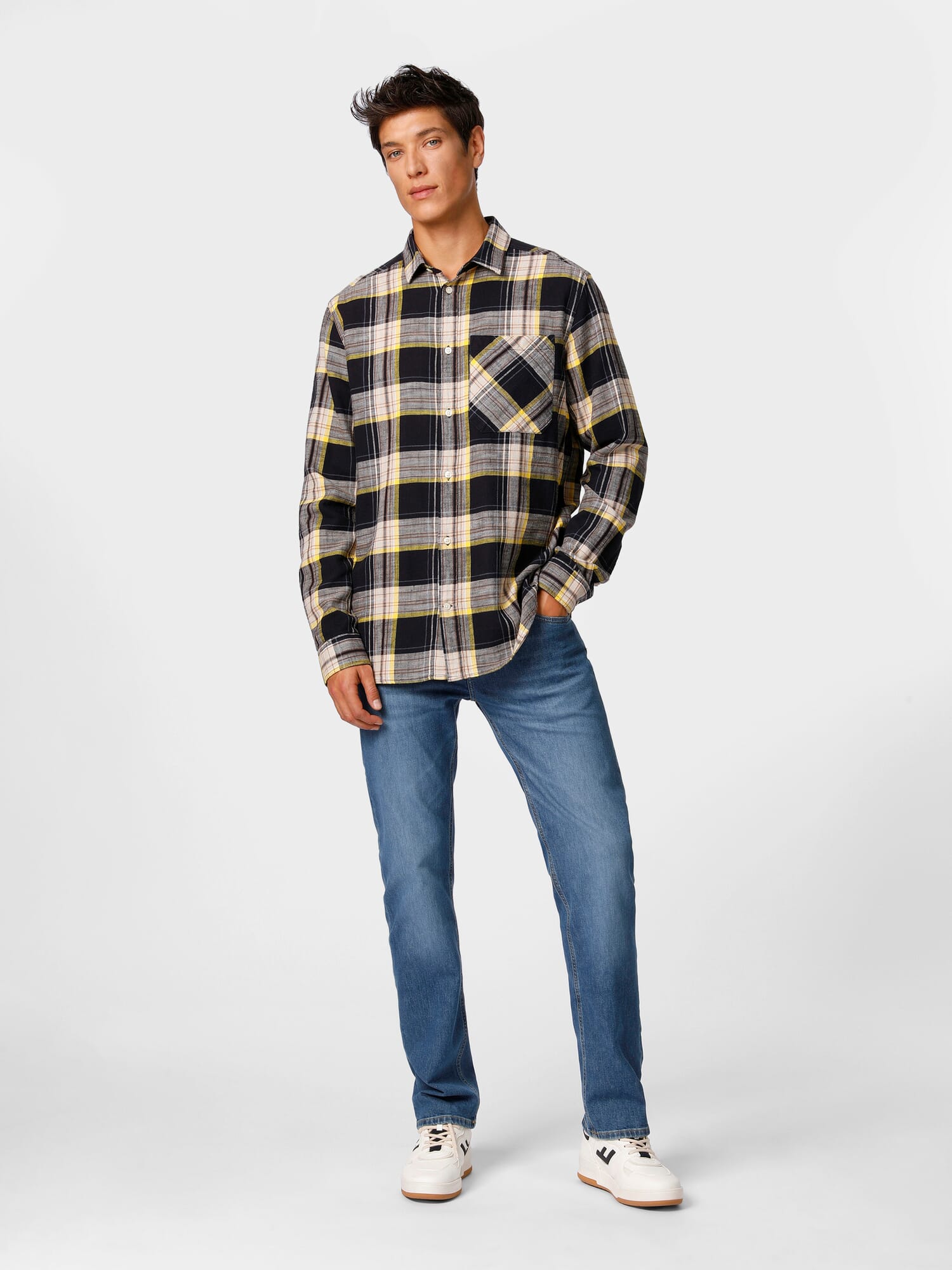 Men's check shirt cotton, Multicolor | Manufactum