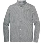 Men's shirt with vertical stripes Blue-White